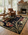 Rural Charm Collection Area Rug - Meadowbrook Rectangle Black  lifestyle 60