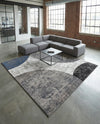Copenhagen Edge Collection Area Rug -  Amager Square Multi  lifestyle 77