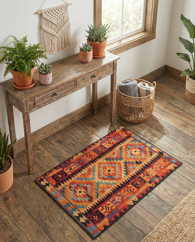 Safari Escape Rugs Collection Area Rug -  Kalahari Rectangle Multi  lifestyle 12