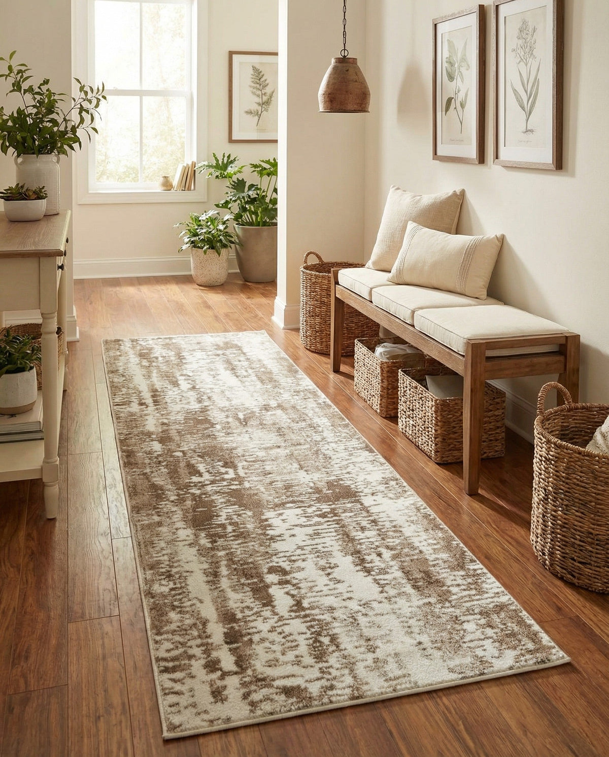 Coastal Haven Collection Area Rug -  Pelican Runner Ivory  lifestyle 133