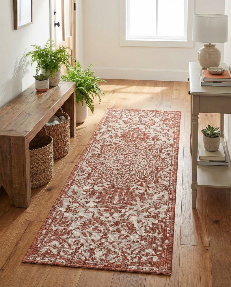 Urban Oasis Rugs Collection Area Rug -  Penthouse (Rust Red) Runner Rust Red  lifestyle 61