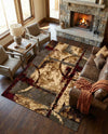 Bistro Lounge Collection Area Rug -  FlatWhite Rectangle Multi  lifestyle 28