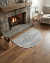 Thar Cotton Collection Area Rug - Jaisalmer (Light Gray) Hearth Light Gray  lifestyle 49