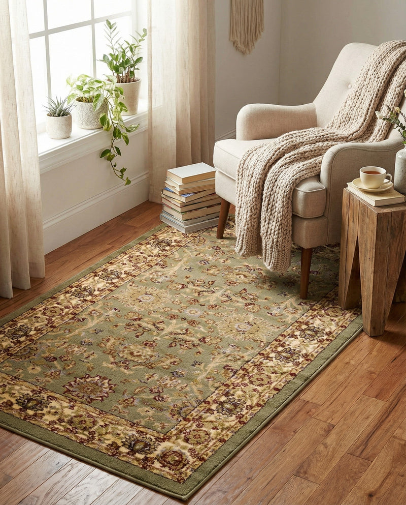 Jaipur Elegance Collection Area Rug -  City Rectangle Light Green  lifestyle 6