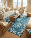 Seaside Haven Rugs Collection Area Rug -  Wavecrest Rectangle Blue  lifestyle 9