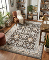 Savannah Elegance Collection Area Rug - Augusta (Fume Gray) Rectangle Fume Gray  lifestyle 10