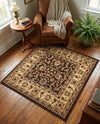 Jaipur Elegance Collection Area Rug -  Nahargarh (Brown) Square Brown  lifestyle 42