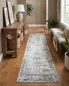 Riviera Elegance Collection Area Rug - Antibes (Gray) Runner Gray  lifestyle 69
