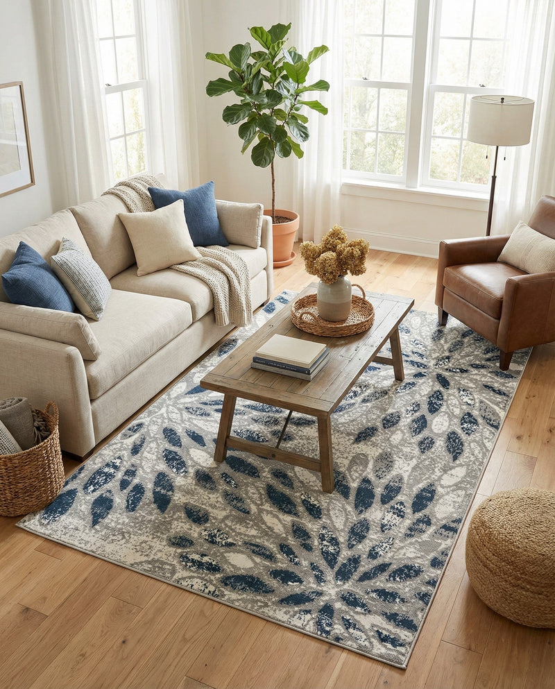 Savannah Elegance Collection Area Rug -  Riverfront Rectangle Gray  lifestyle 40