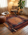 Marrakesh Elegance Collection Area Rug -  Sijilmasa Square Orange  lifestyle 72
