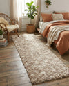 Berber Lattice Shag Collection Area Rug - Atlas (Light Brown) Runner Light Brown  lifestyle 59