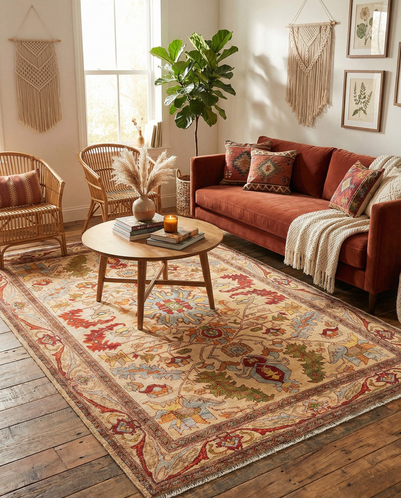 Bazaar Chic Collection Area Rug -  Tetouan Rectangle Beige  lifestyle 15