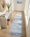 Zagros Shades Collection Area Rug -  Sepidan Runner Blue Ivory  lifestyle 48