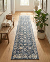 Cascade Range Collection Area Rug -  Shasta (Blue) Runner Blue  lifestyle 81