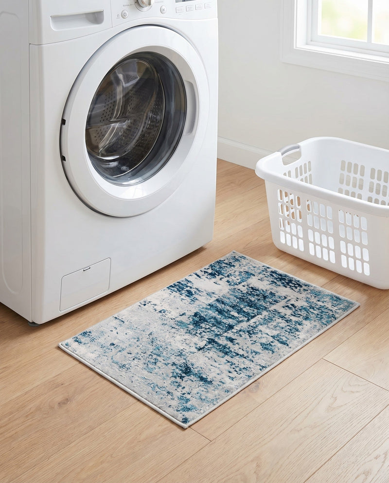 Bloomsbury Elegance Collection Area Rug -  Belgravia Rectangle Blue  lifestyle 72