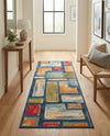 Urban Terrace Collection Area Rug -  Portico Runner Multi  lifestyle 34