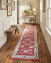Arcadia Rugs Collection Area Rug - Eden (Red) Runner Red  lifestyle 40