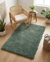 Eternal Plush Oasis Collection Area Rug -  Tranquility (Forest Green) Rectangle Forest Green  lifestyle 31