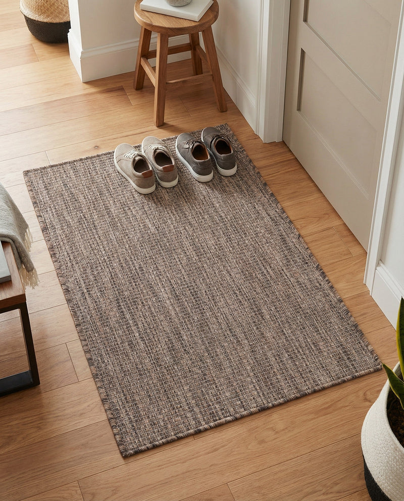 Seaside Serenity Collection Area Rug - Veranda (Light Brown) Rectangle Light Brown  lifestyle 40
