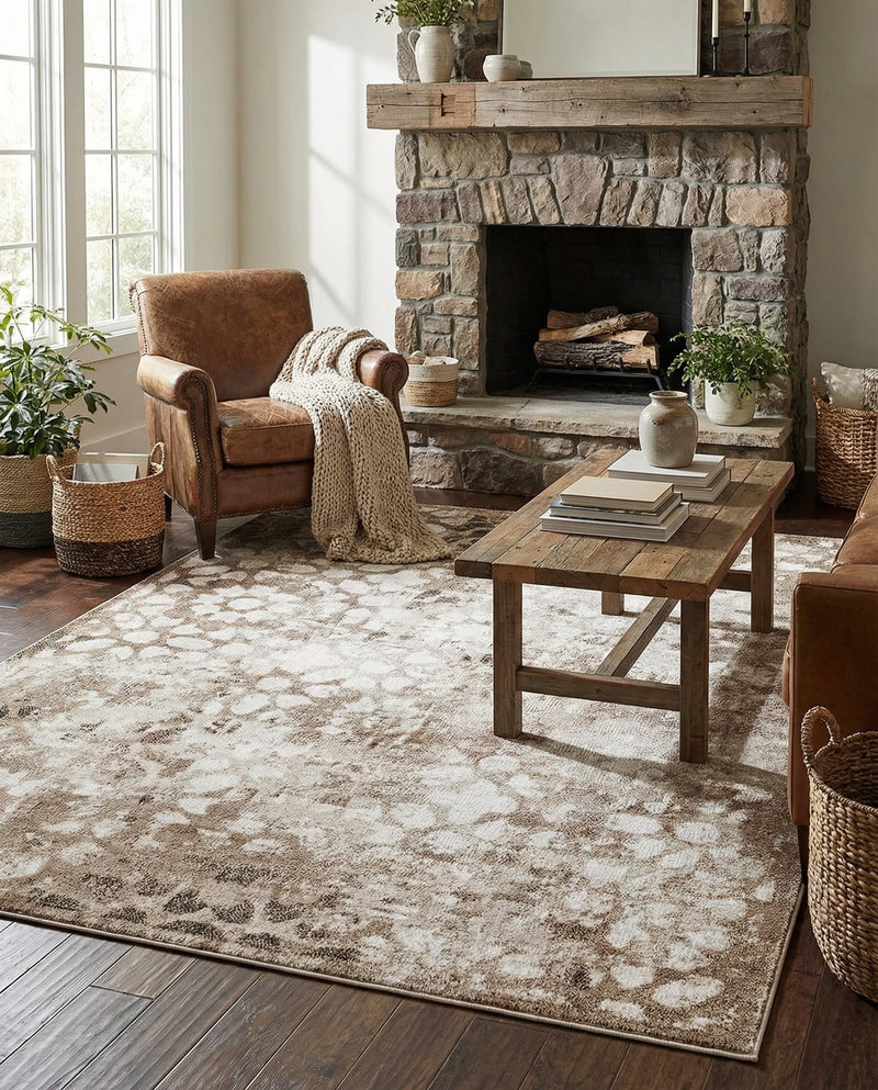 Riviera Elegance Collection Area Rug -  Vence Rectangle Brown  lifestyle 13