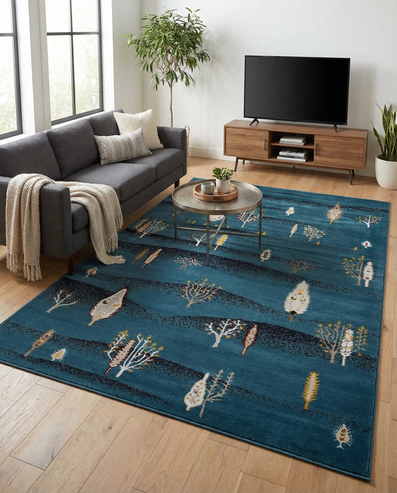 Coastal Haven Collection Area Rug -  Surfside Rectangle Blue  lifestyle 39
