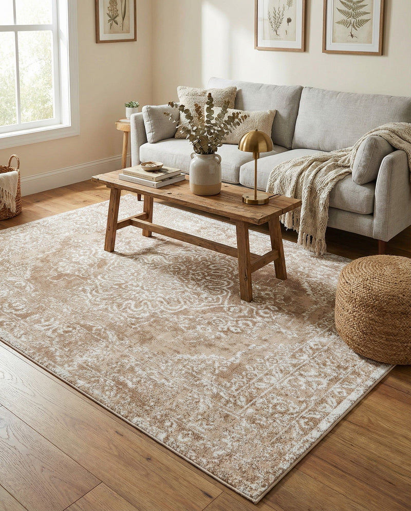 Cambridge Classics Collection Area Rug -  Magdalene (Beige) Rectangle Beige  lifestyle 13