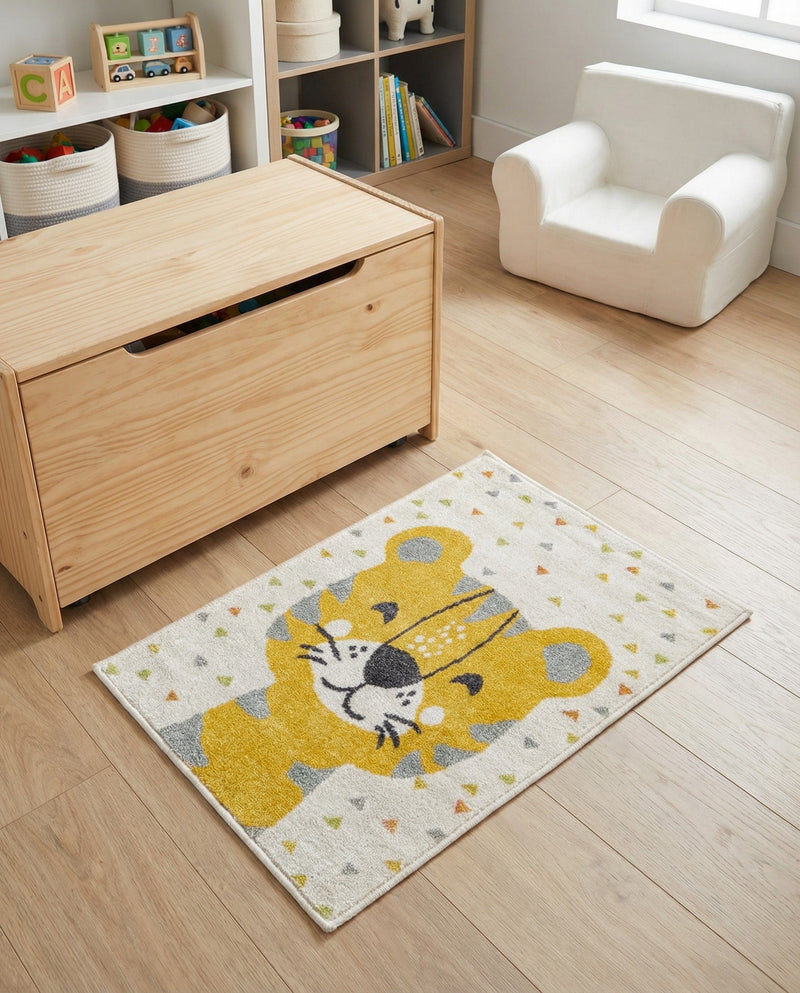 Wonder Tykes Collection Area Rug -  Rainbow Rectangle Ivory  lifestyle 4