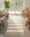 Tassel Trail Collection Area Rug - Pathway (Beige) Runner Beige  lifestyle 70