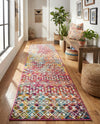 Mediterranean Lattice Collection Area Rug - Santorini (Multi) Runner Multi  lifestyle 75