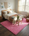Plush Oasis Collection Area Rug - Serenity (Taffy Pink) Rectangle Taffy Pink  lifestyle 15