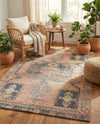Savannah Threads Collection Area Rug -  Sonoran Rectangle Antique Red  lifestyle 7