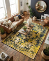 Riviera Elegance Collection Area Rug -  Menton (Navy Blue) Rectangle Navy Blue  lifestyle 19