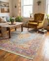 Caribbean Breeze Collection Area Rug -  Vieques Rectangle Light Blue  lifestyle 50