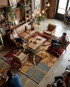 Bistro Lounge Collection Area Rug -  Ristretto Rectangle Multi  lifestyle 36