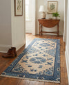 Bazaar Chic Collection Area Rug -  Casablanca Runner Ivory and Blue  lifestyle 46