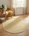 Soho Elegance Collection Area Rug -  Hudson (Yellow) Oval Yellow  lifestyle 62