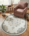 Beverly Grove Collection Area Rug - Melrose (Ivory) Oval Ivory  lifestyle 69
