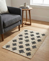 Benares Handwoven Jute Collection Area Rug -  Bodhi Rectangle Beige and Black  lifestyle 24