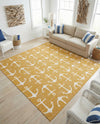 Seaside Haven Rugs Collection Area Rug - Sapphire (Yellow) Square Yellow  lifestyle 46