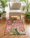 Seaside Blooms Collection Area Rug -  Kyoto Rectangle Coral  lifestyle 19