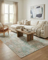Lagoon Oasis Collection Area Rug -  Seagrass Rectangle Teal  lifestyle 28