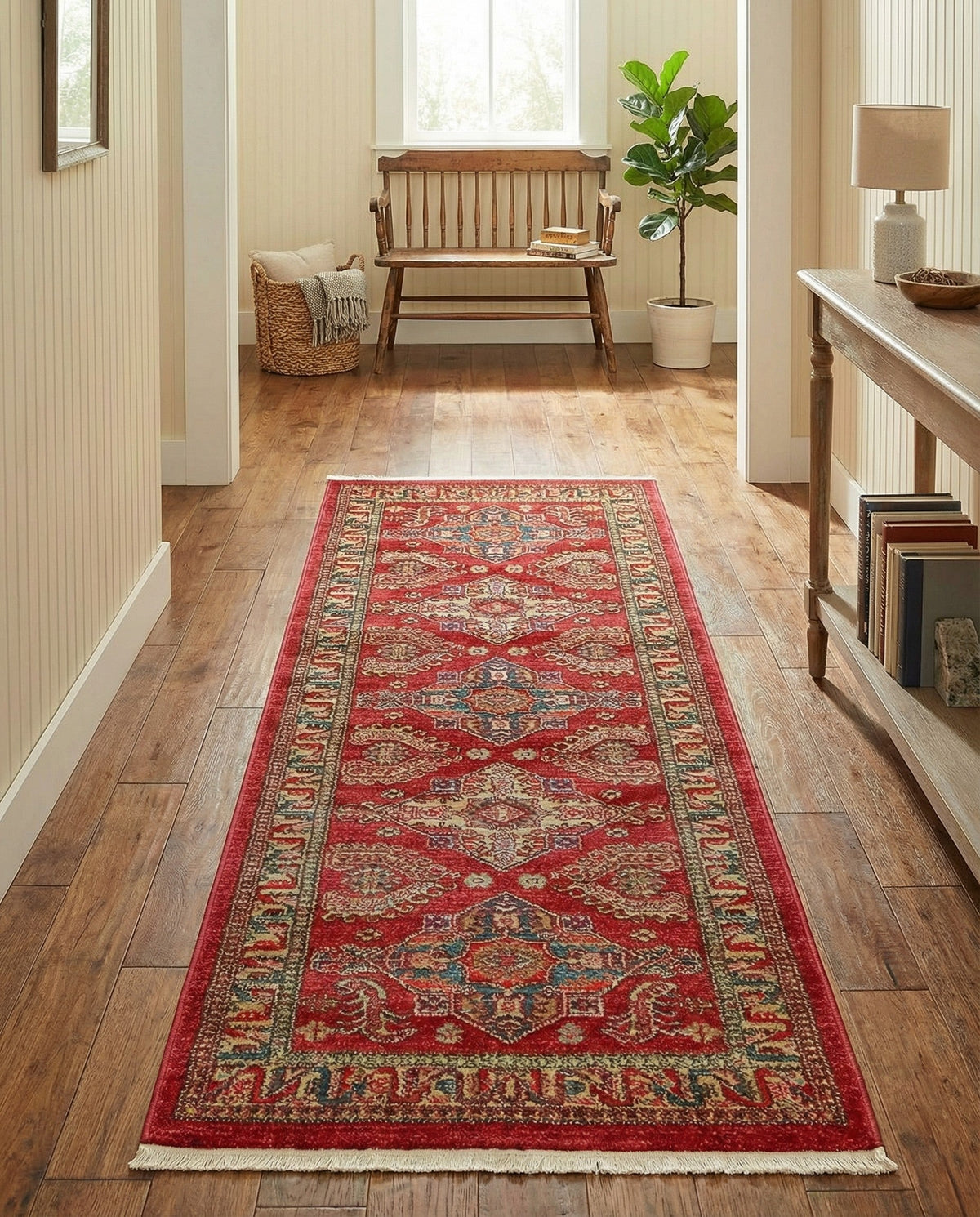 Persian Elegance Collection Area Rug -  Ardabil Runner Red  lifestyle 48
