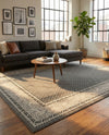 Soho Elegance Collection Area Rug -  Mercer (Gray) Rectangle Gray  lifestyle 21