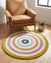 Shepherd's Glen Wool Collection Area Rug - Eldon Round Multi  lifestyle 9