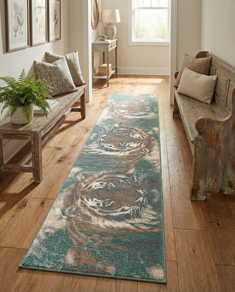 Savannah Sojourn Collection Area Rug -  Okavango Runner Multi  lifestyle 51