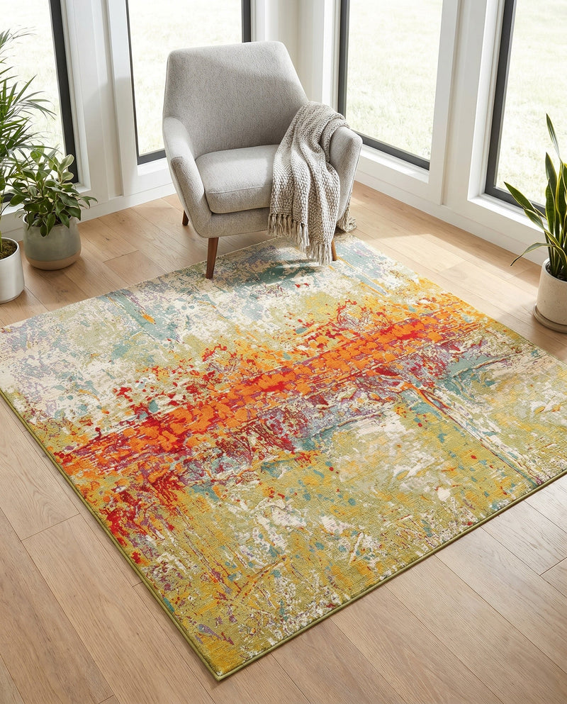 Urban Terrace Collection Area Rug -  Terrace Square Multi  lifestyle 33