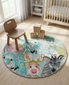 Wonder Tykes Collection Area Rug -  Splash Round Multi  lifestyle 51