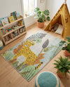 Wonder Tykes Collection Area Rug -  Puzzled Rectangle Gray  lifestyle 7