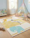 Wonder Tykes Collection Area Rug -  Wonderland Rectangle Ivory  lifestyle 12