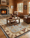 Frontier Trails Collection Area Rug -  Onyx Rectangle Blue  lifestyle 47